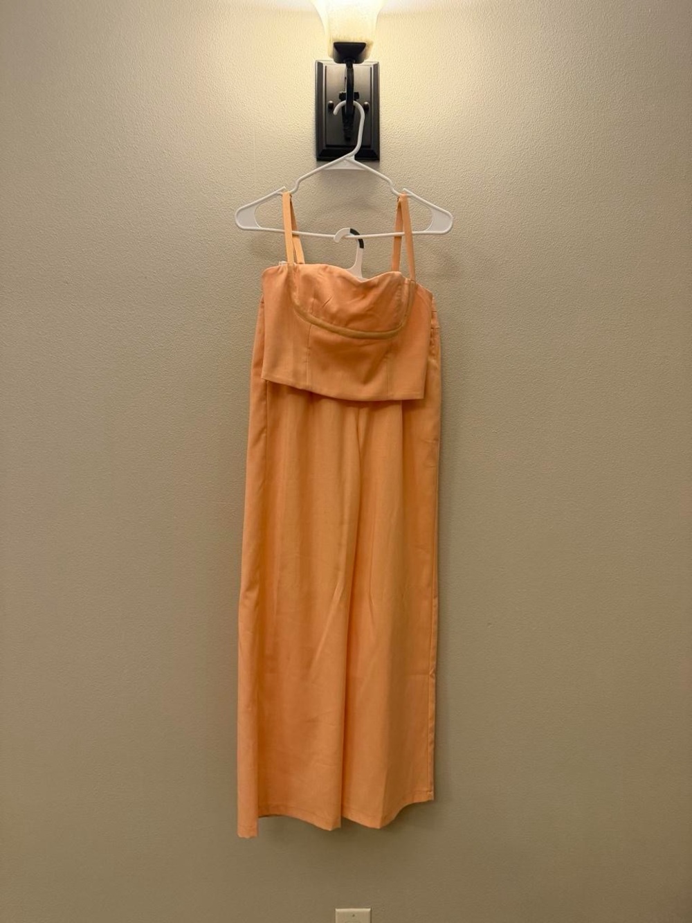 Two piece Orange Sherbert Crop Top w/ Pants